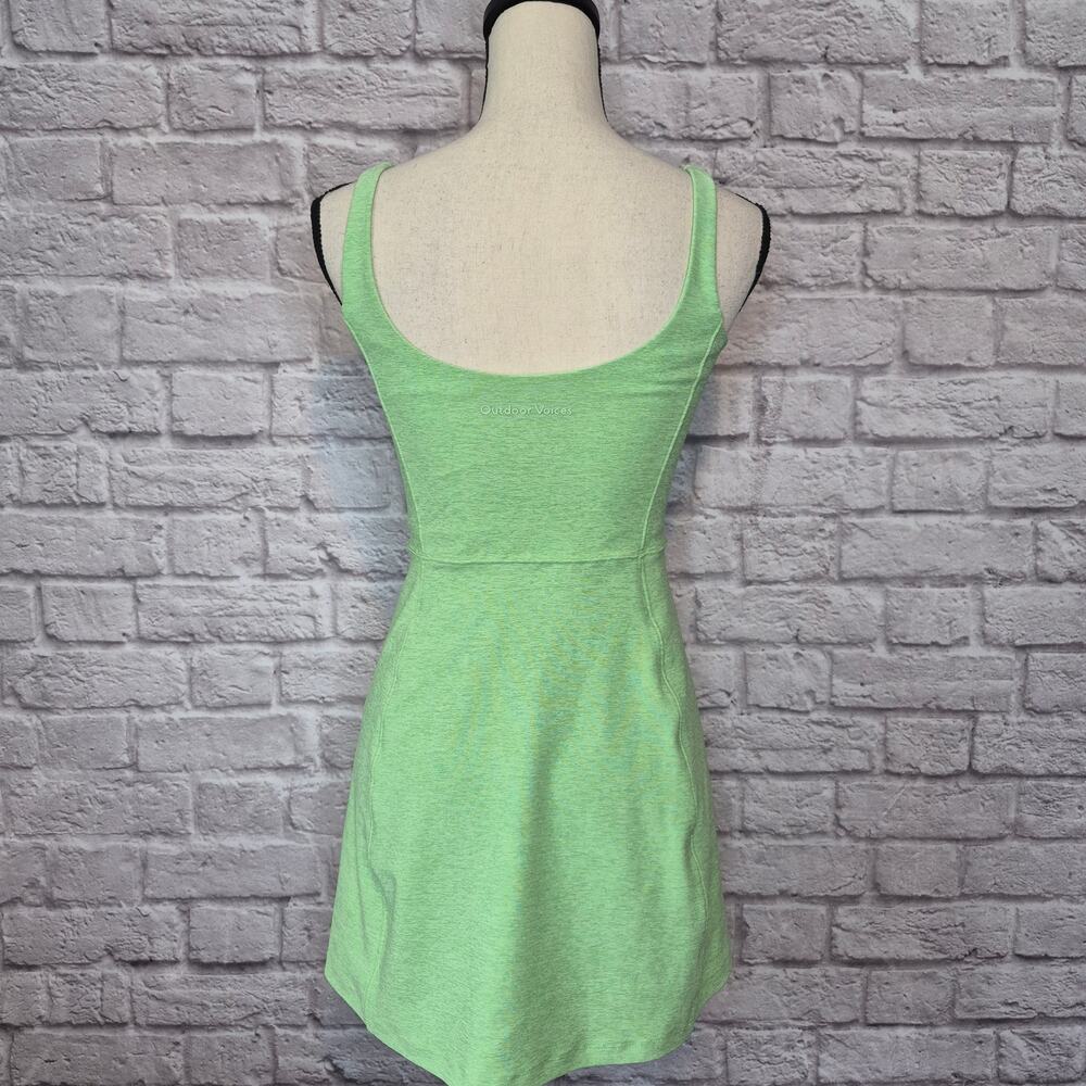 Outdoor Voices Warmup Exercise Tennis Active Dress Heather Green Space Dye Sz S - Picture 6 of 11